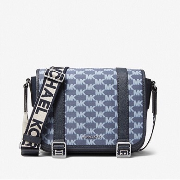 Michael kors Cooper Medium Logo Jacquard Messenger Bag - Picture 5 of 7